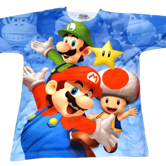 Nintendo Other - Super Mario Two Sided Boys t-shirt size 14-16 XL